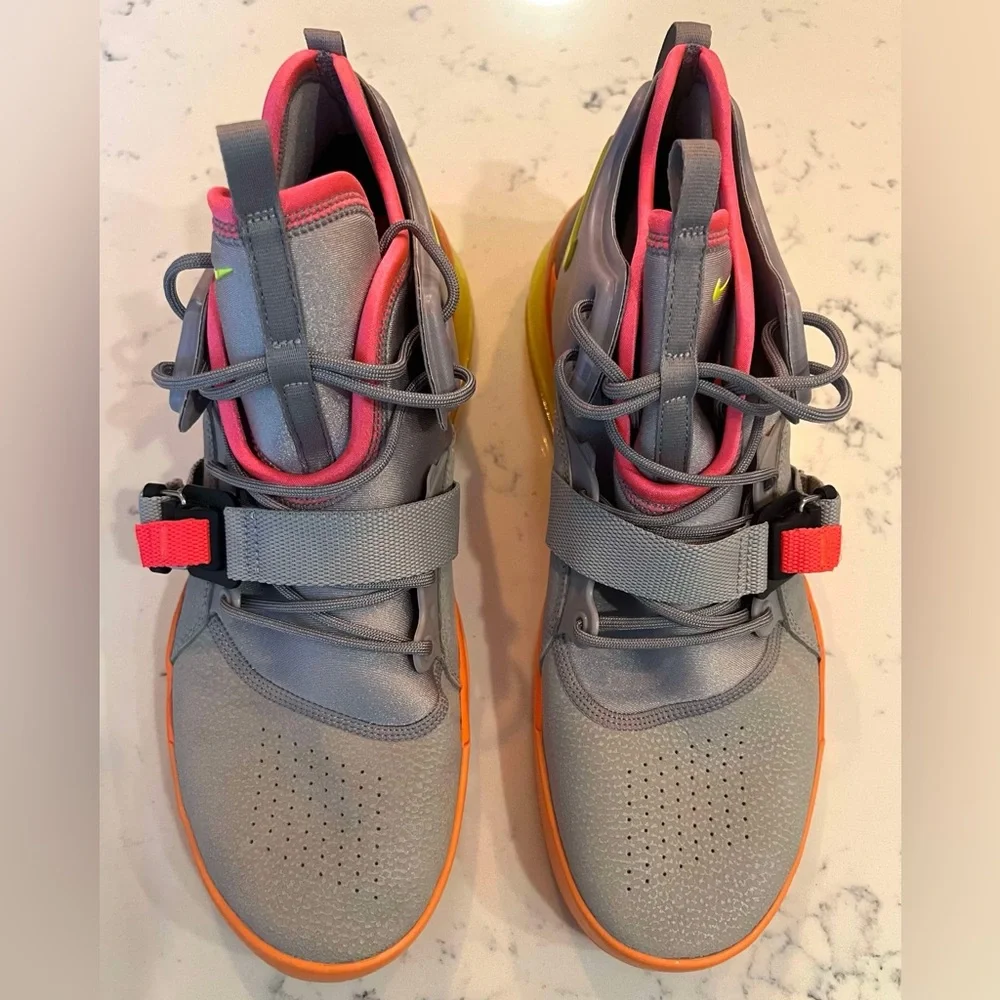 Nike Air Forcé 270 Men’s SZ.13 Sherbert Gray/Orange Shoes AH6772-007 New_3